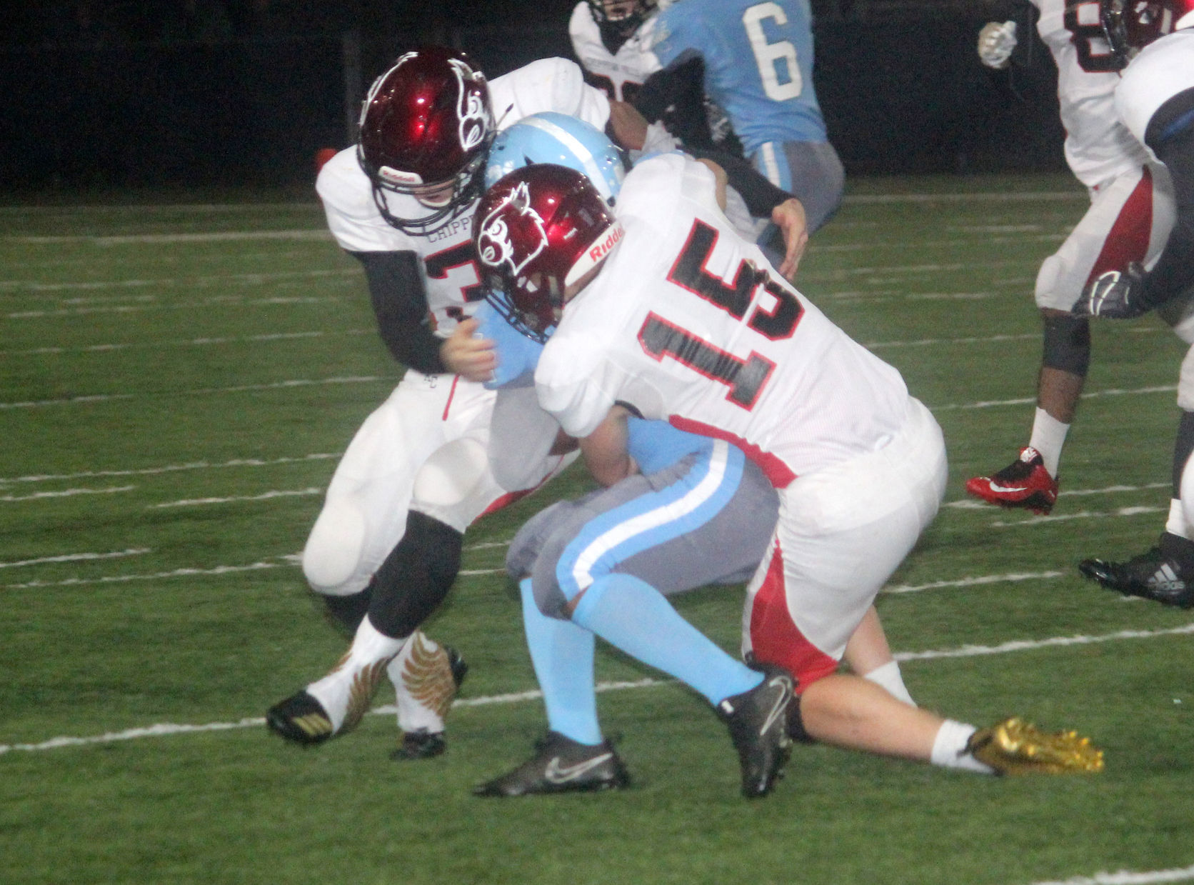 Chi-Hi football at Eau Claire North 10-5-18